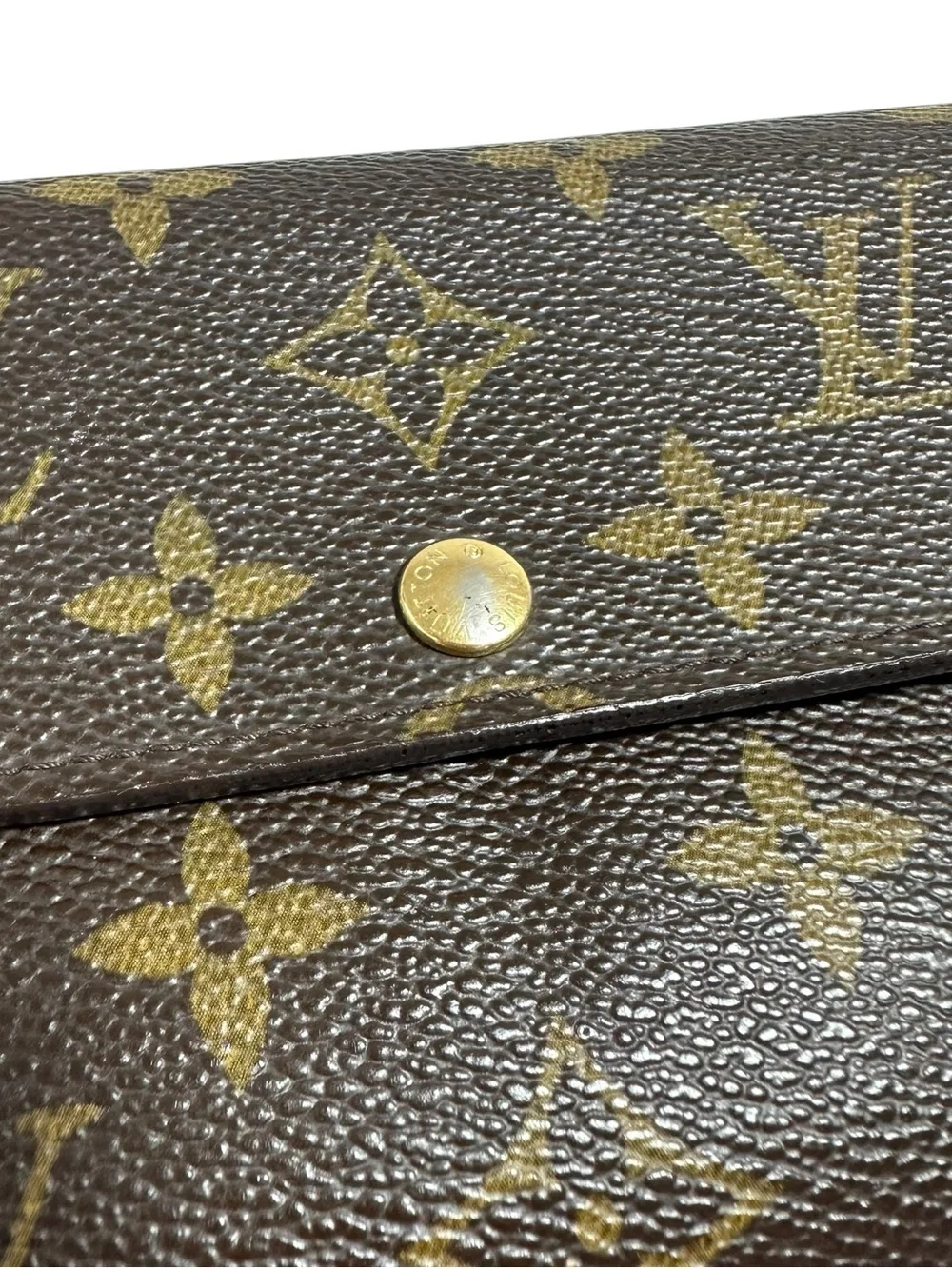 Louis Vuitton Sarah Monogram Leather Long 2007 Wallet on Chain
